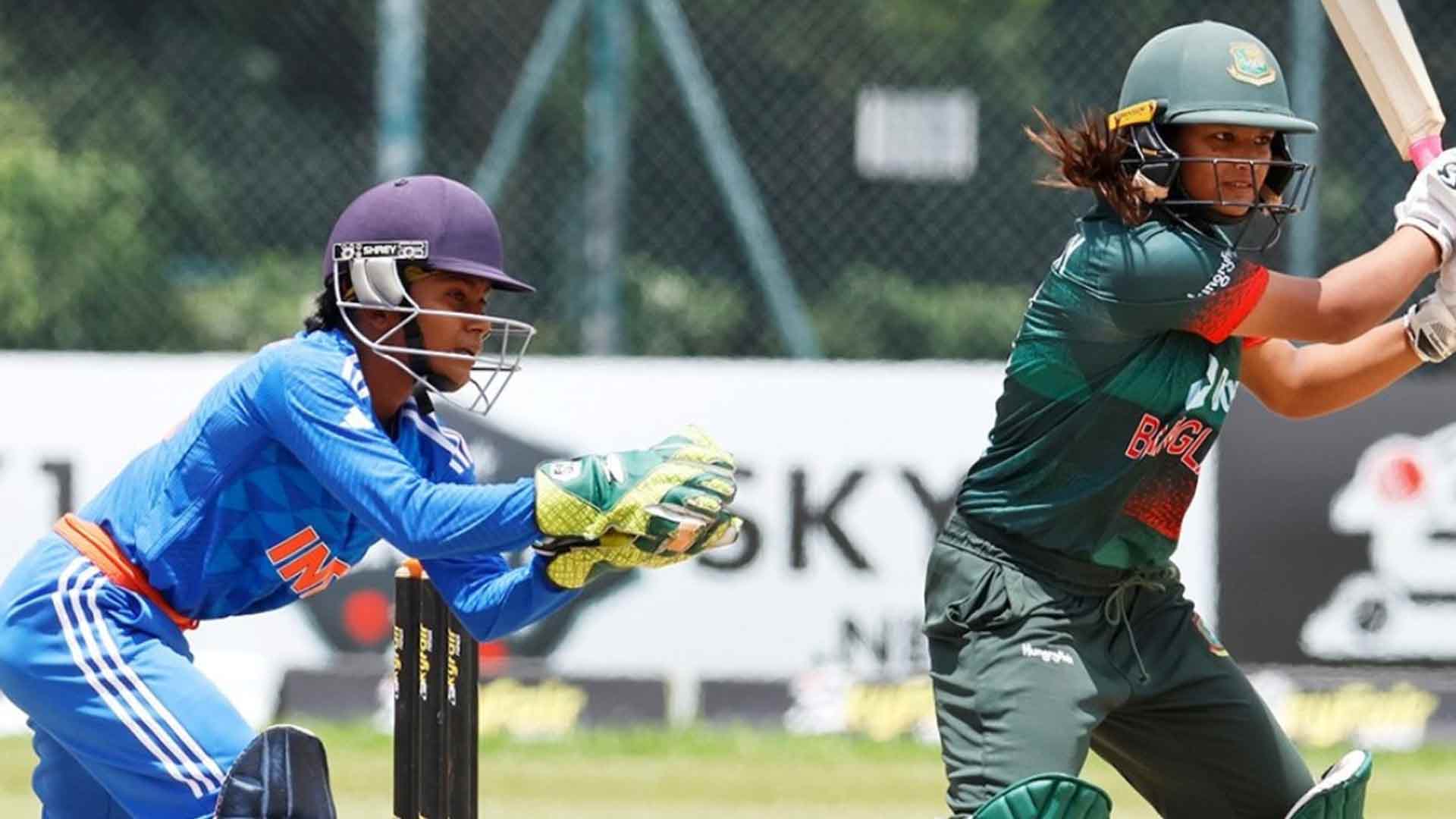 India wins Women_s Emerging Cup over Bangladesh.